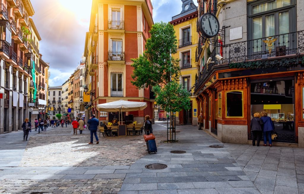 A typical street in Madrid