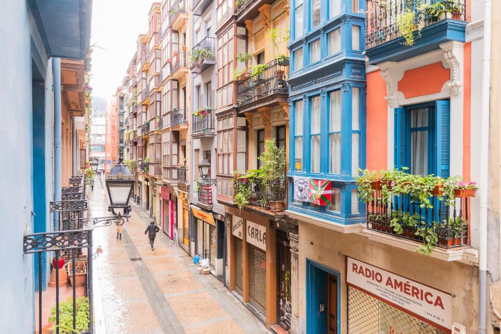 Typical Calle in Bilbao